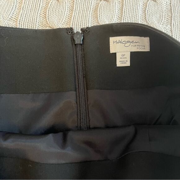Halogen Women’s Black Pencil Skirt Size 6 Petite - Picture 2 of 9
